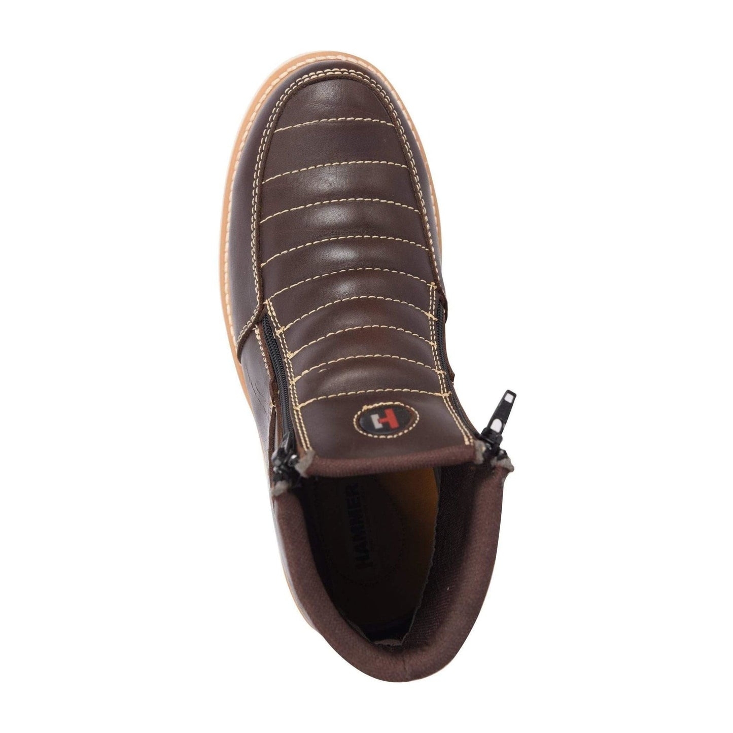 HM330 Brown Short Boots Zipper